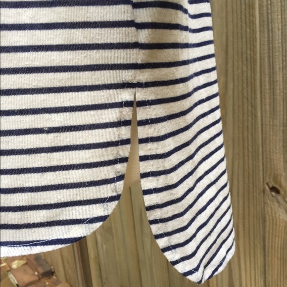 H&M Cream Knit Top with Navy Blue Stripes - Picture 9 of 13